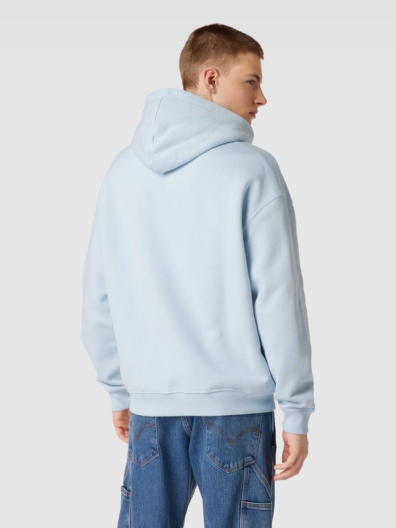 Sweatjacke mit Känguru-Tasche in hellblau