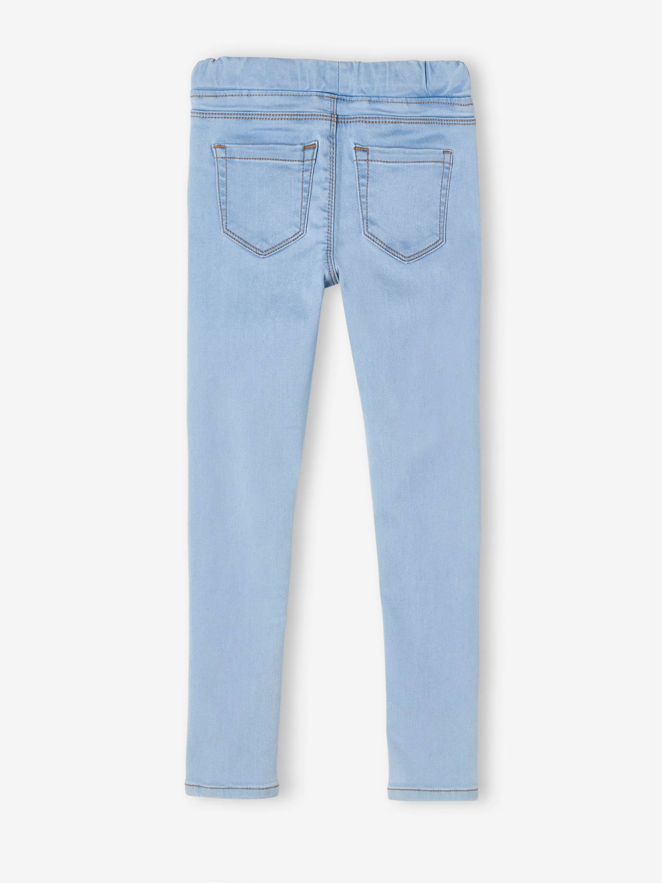 Vertbaudet Mädchen Jeggings WATERLESS, Hüftweite SLIM Oeko-Tex - blue stone