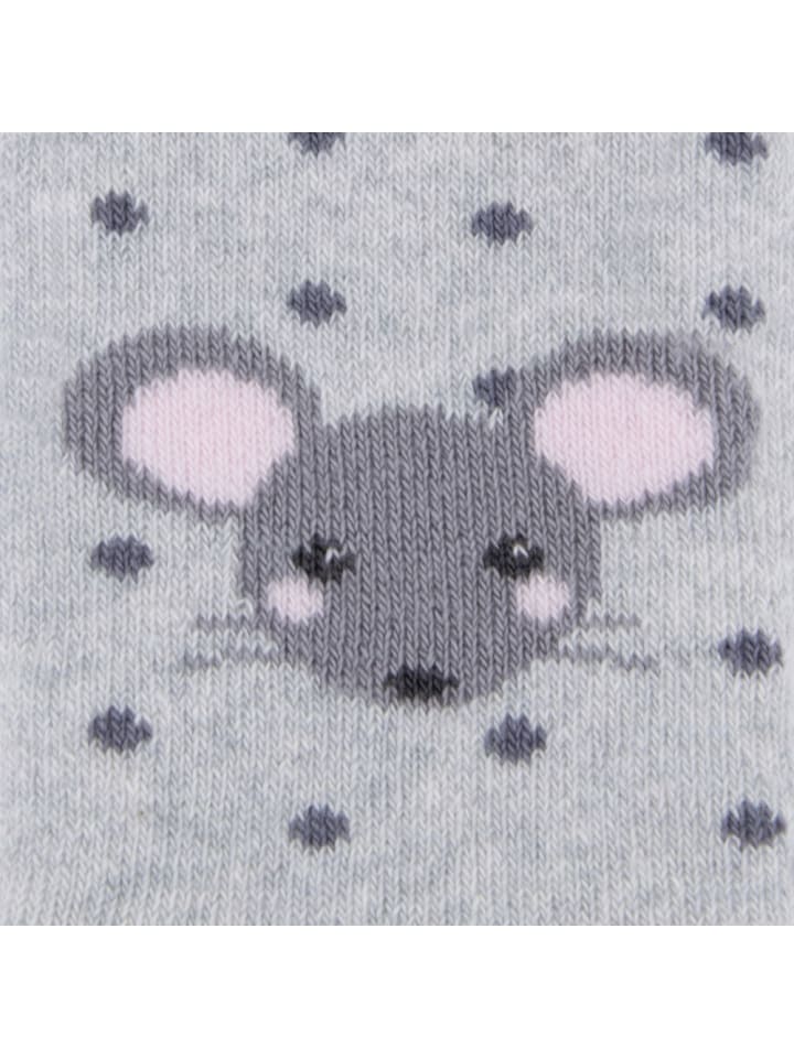 ewers 2er-Set Stoppersocken 2er Pack Maus/Ringel in hellsilber mel./hellrosa günstig kaufen