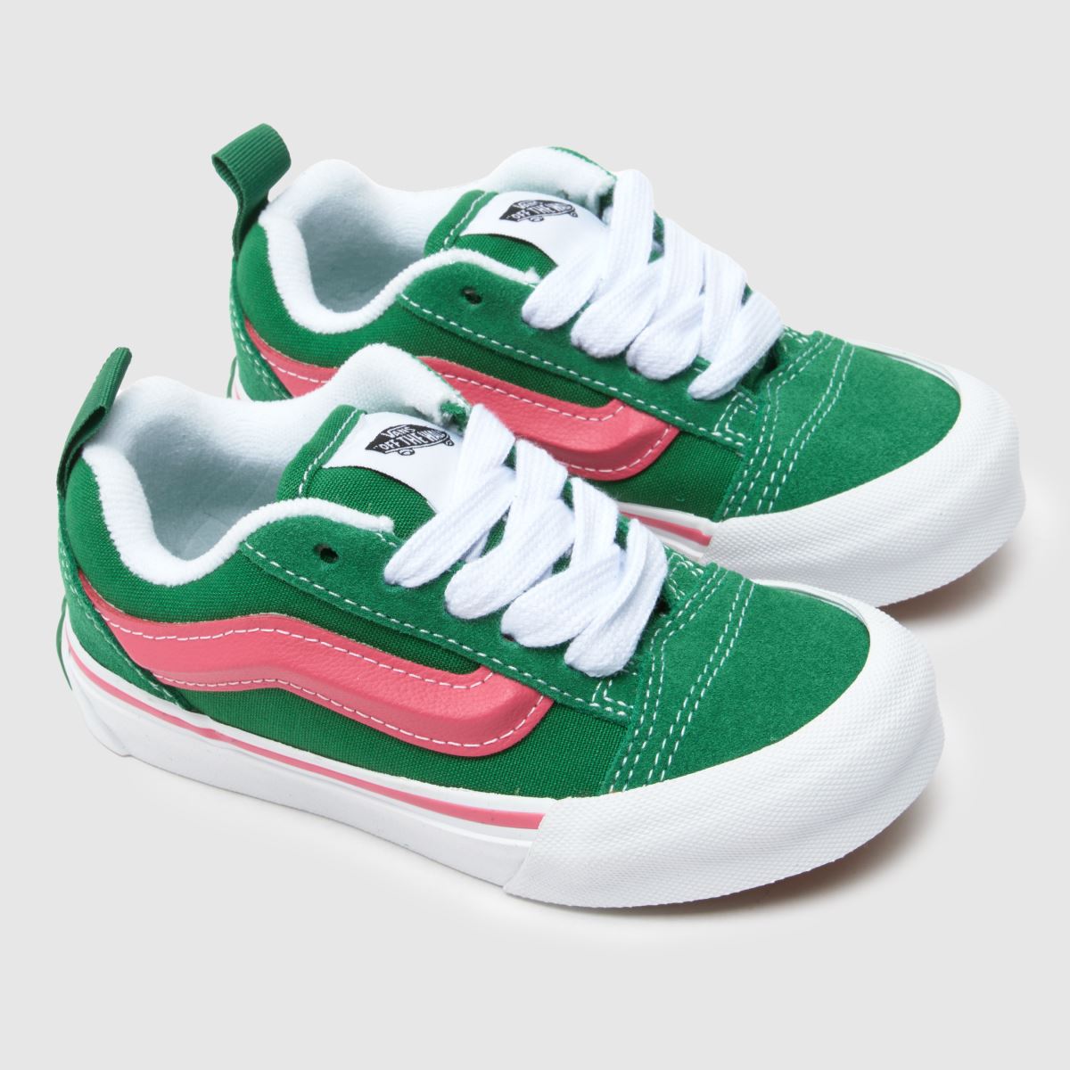 Vans mörkgröna knu skool Girls Junior trainers