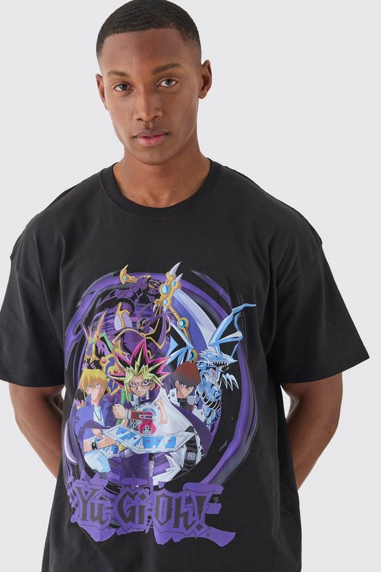Oversize T-Shirt mit lizenziertem Yugioh Anime Print