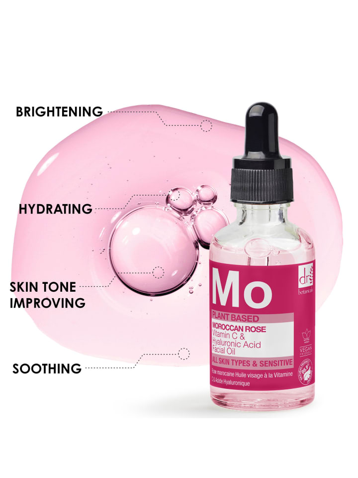 Dr Botanicals Marokkanisches Rosen-Gesichtsöl Duo – Mit Vitamin C & Hyaluron 15ml   30ml günstig kaufen onesize