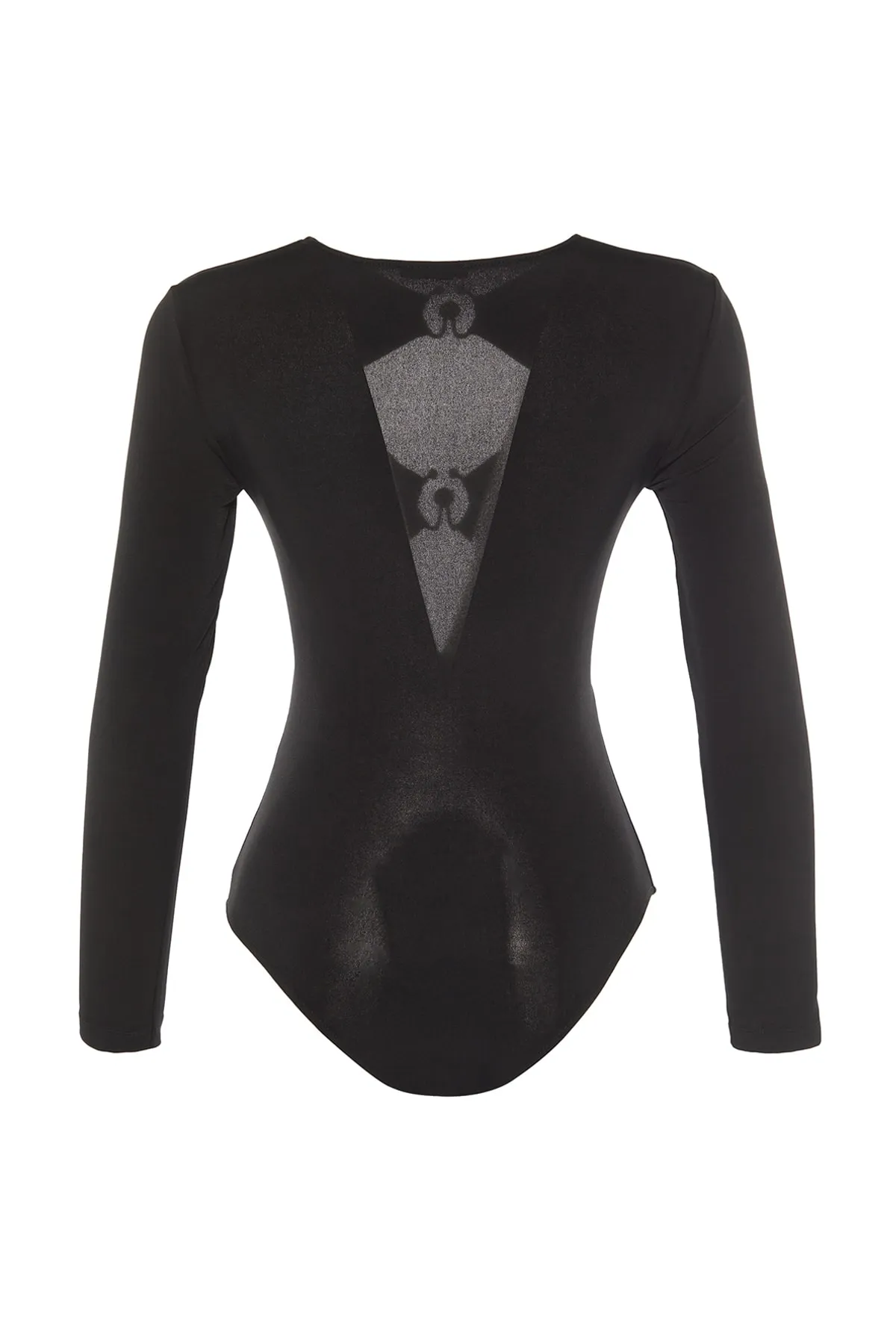 Trendyol Collection  Schwarzer Accessoire-Druckknopfkörper mit Fenster/Ausschnitt TPRSS22BD0014