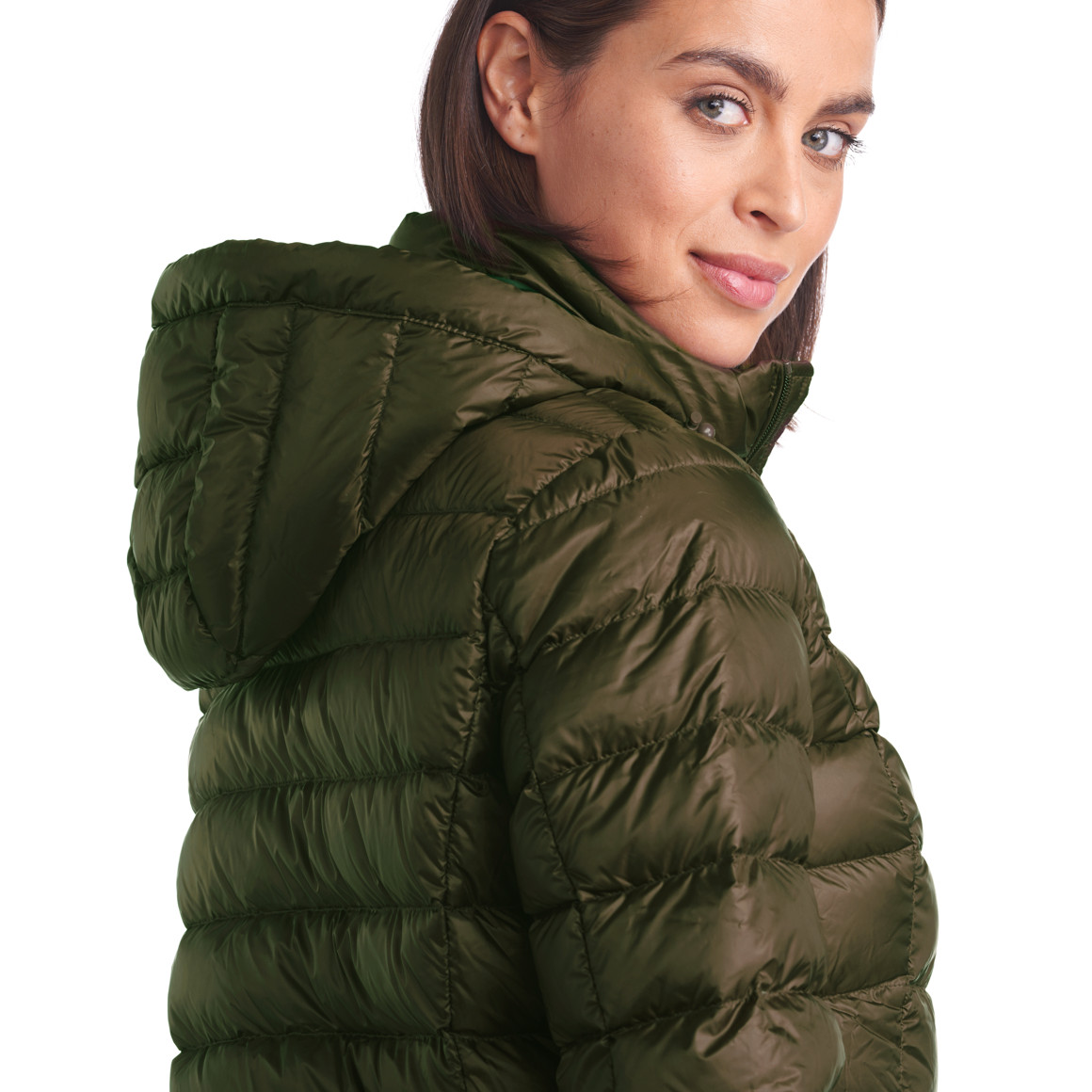 Damen Soft-Daunenjacke mit Kapuze