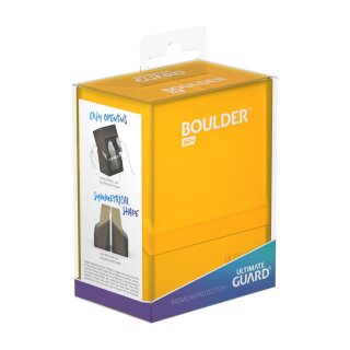 Ultimate Guard Boulder Deck Case 60+ Standardgröße Amber