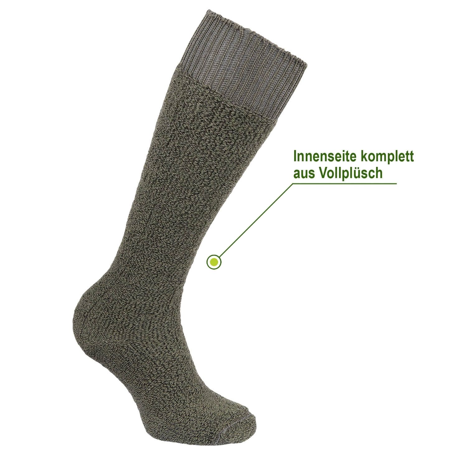 Vollplüsch Thermo Kniestrümpfe Immerwarm