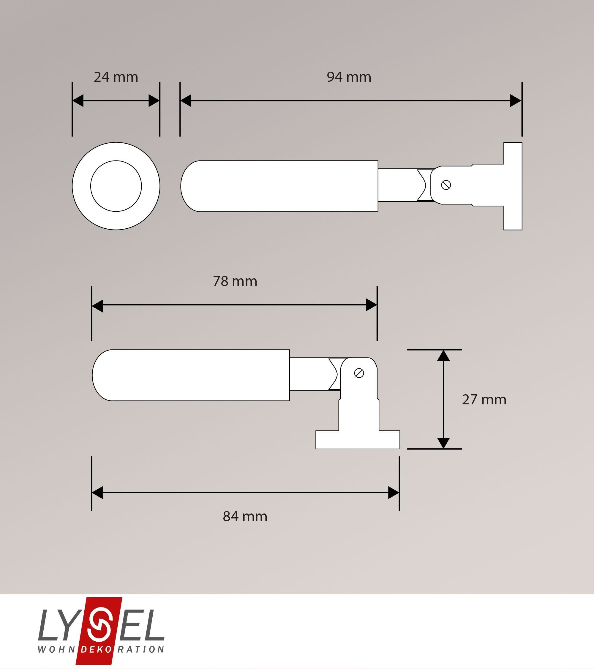 LYSEL® Seilspannsonnensegel SET Seilspanngarnitur, H 5m