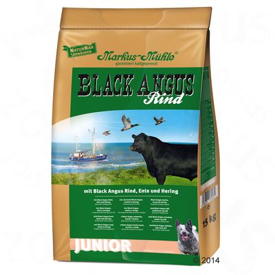 3 kg gratis! 15 kg Markus-Mühle Black Angus Junior