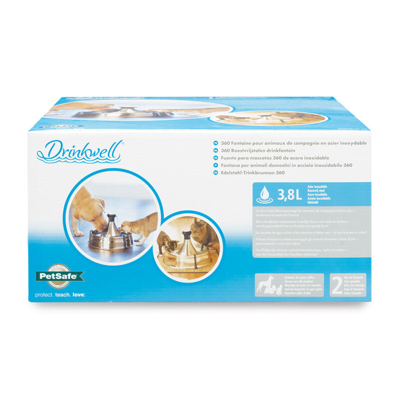 PetSafe Trinkbrunnen PetSafe Drinkwell Edelstahl Trinkbrunnen 3,8L