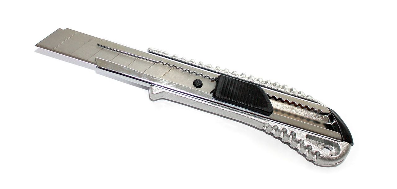Vago-Tools 12 Stück Alu-Teppichmesser Druckguss Cuttermesser 18 mm