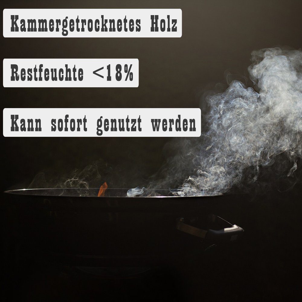 Grillmaster Räucherspäne Räucherklötze 2-4 kg Buche Chunks Räuchern Smoken BBQ Grill Feuer, 2 kg