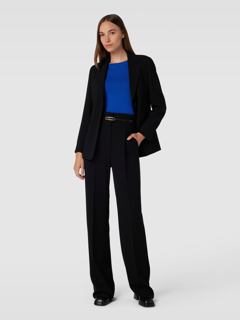 Longsleeve mit U-Boot-Ausschnitt in himmelblau