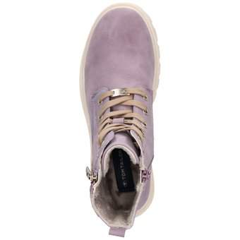 Tom Tailor Schnürstiefelette in lila