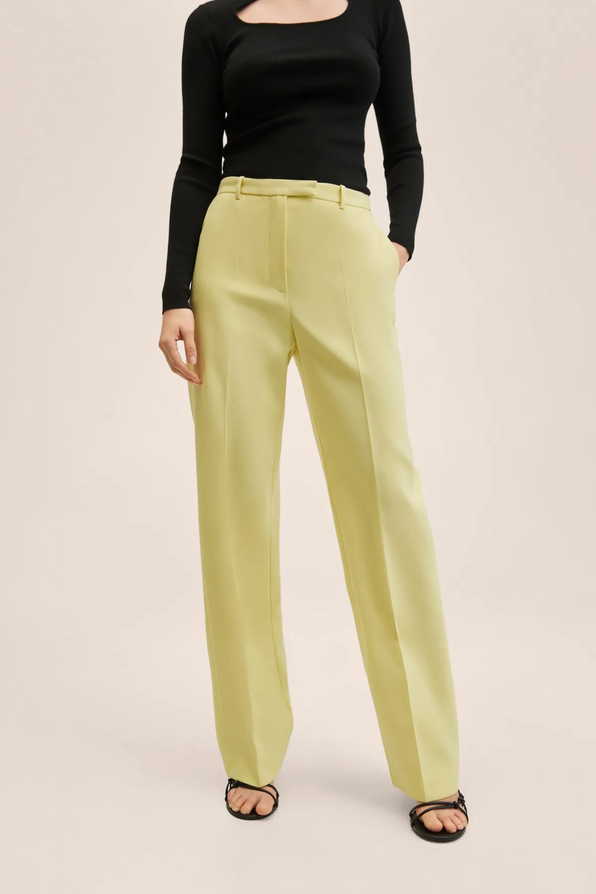 MANGO  27094755 Damen/Mädchen Pastellgelb