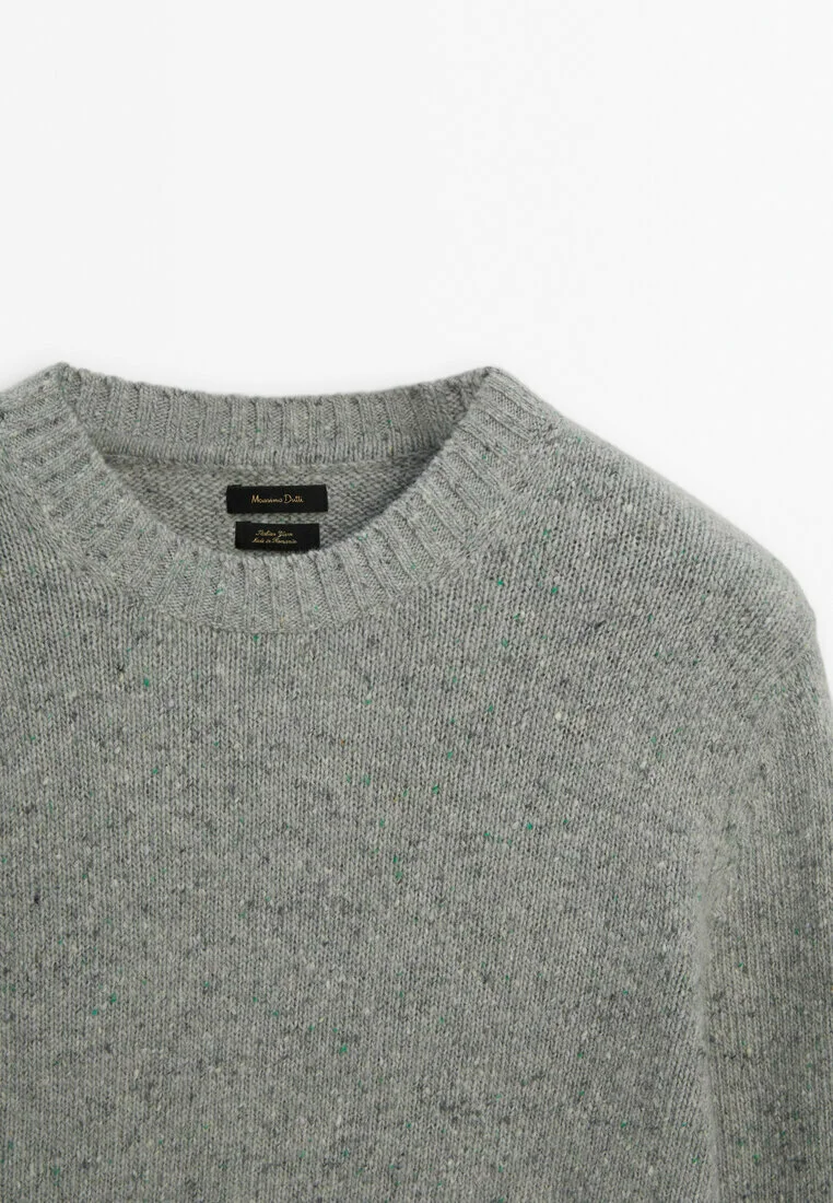 Massimo Dutti CUELLO REDONDO CON NUDO - Suéter