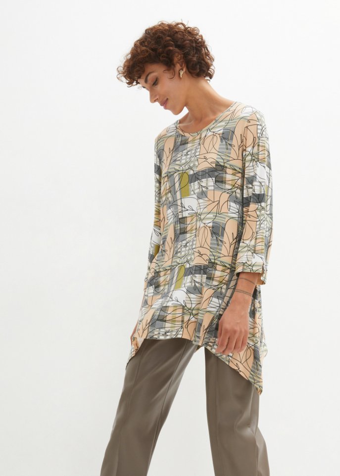 Zipfelshirt mit Karomuster