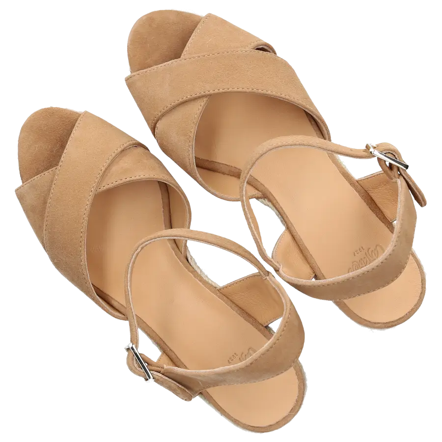 CASTAÑER - Sandalen BLAUDELL Veloursleder - beige