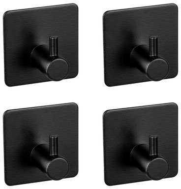 WENKO Wandhaken Ureo, (Set, 4-St), Edelstahl, für Handtücher, Kleidung