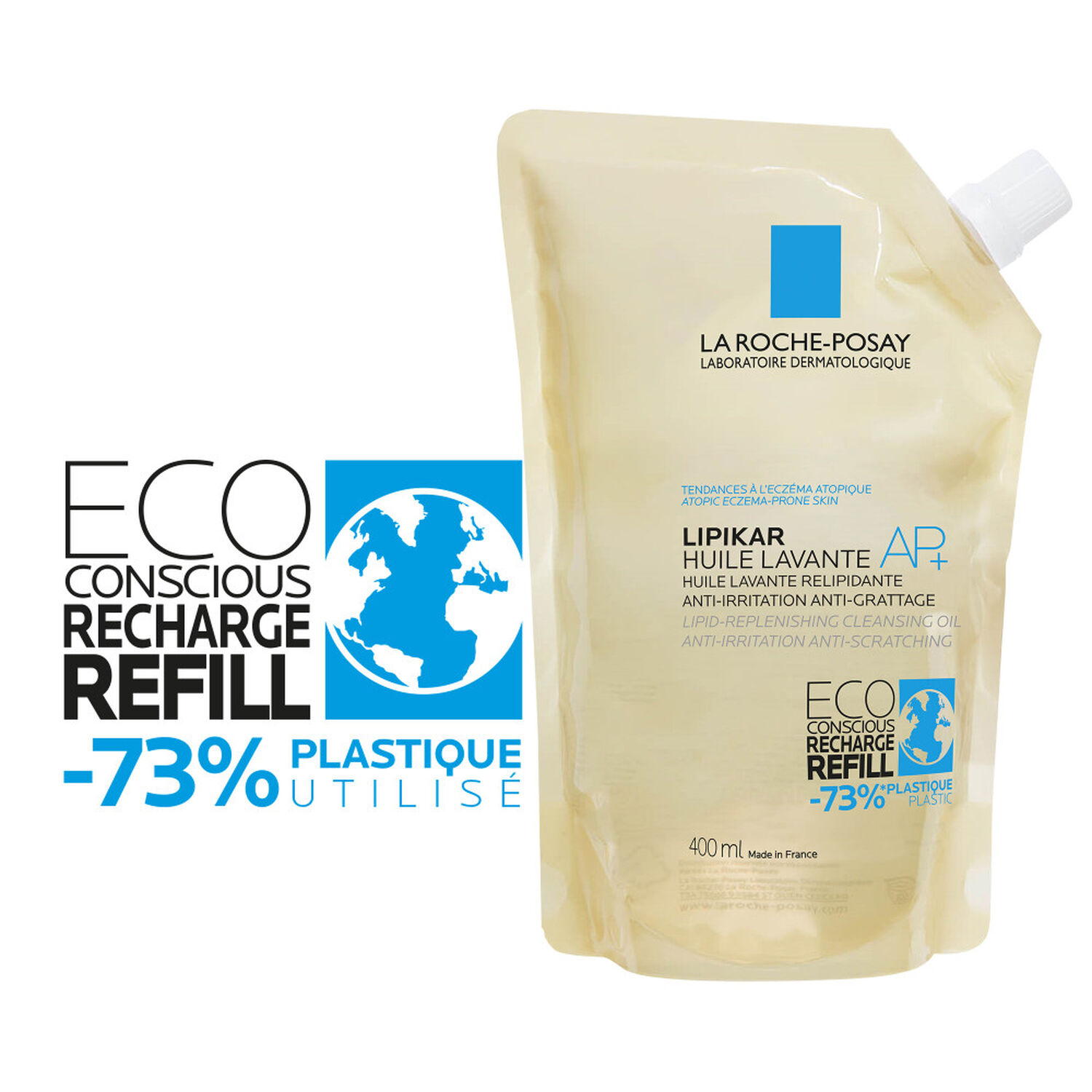 la roche-posay Lipikar Huile Lavante 400 ml + Eco Recharge 400 ml