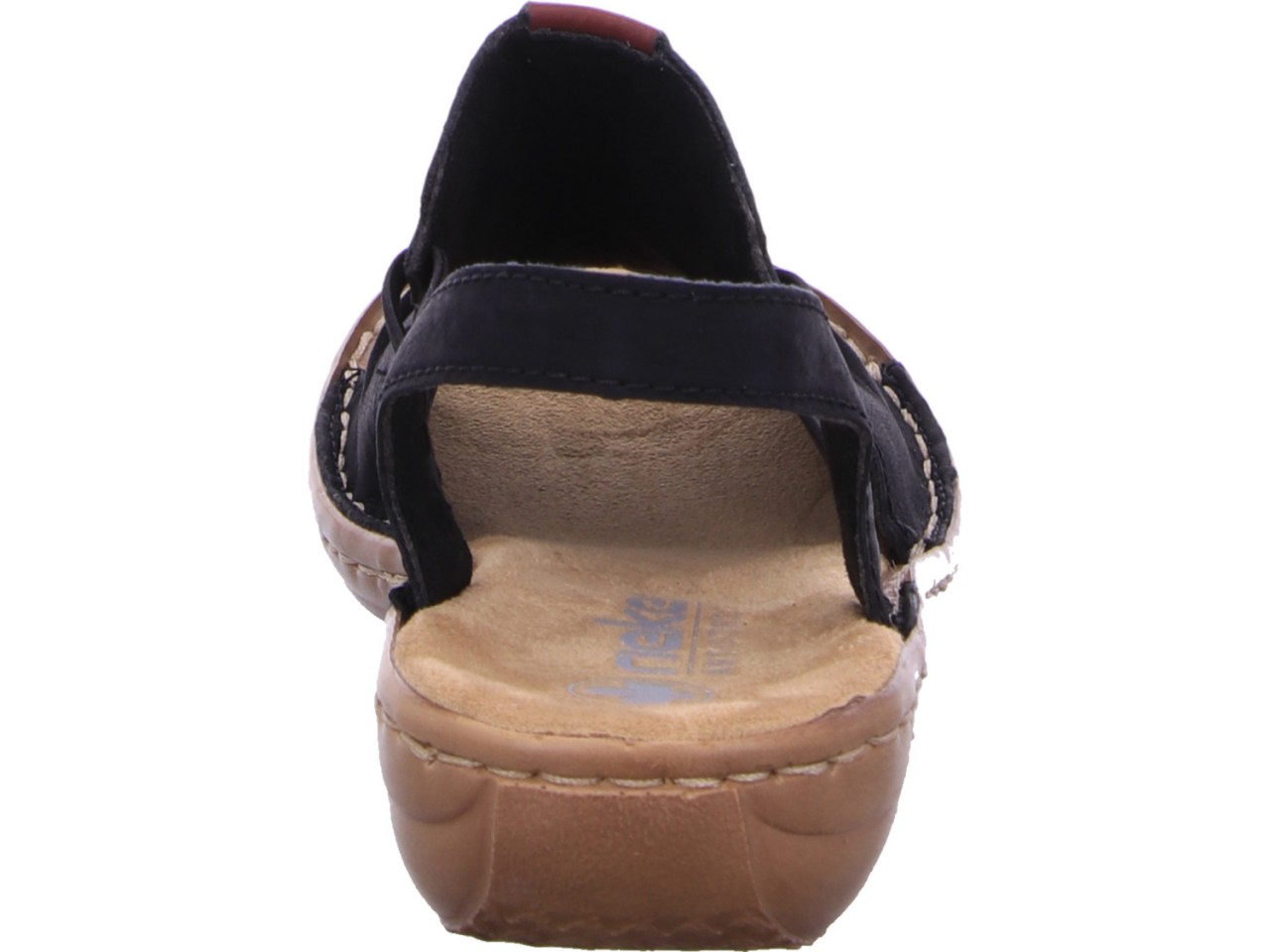 RIEKER Klassische Sandalen schwarz