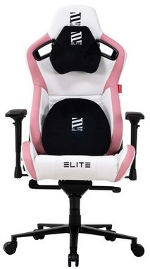 ELITE Gaming Gaming-Stuhl verstellbarer Profi Gamingstuhl ELITE Mercenary inkl. 4D-Armstützen (Drehstuhl inkl. Kopf- und Lendenwirkbelkissen (Alcantara-Optik), bis 150 kg, klappbare Rückenlehne - bis zu 135° neigbar, Home Office geeignet, Sicherheits
