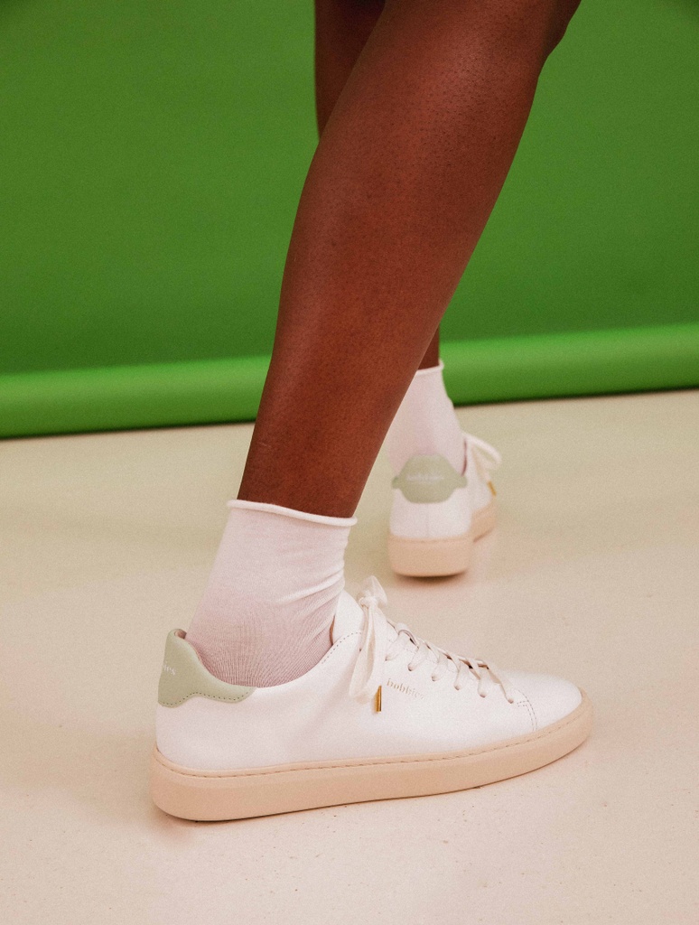 Sanna - Blanc & Vert Amande
