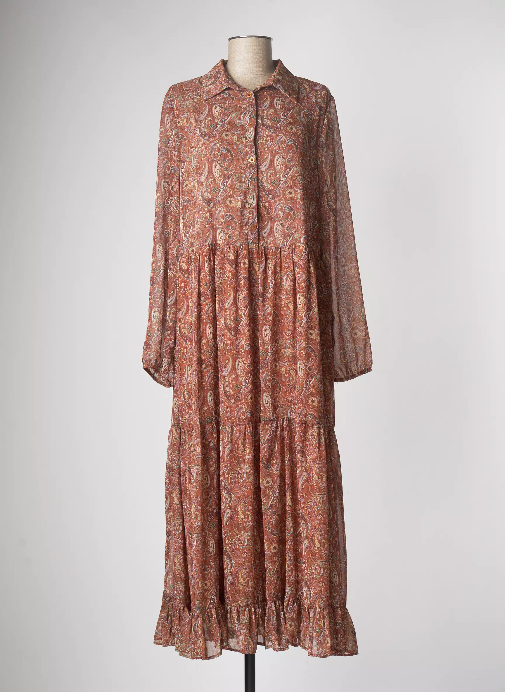 Amelie Amelie Robes Longues Femme couleur marron