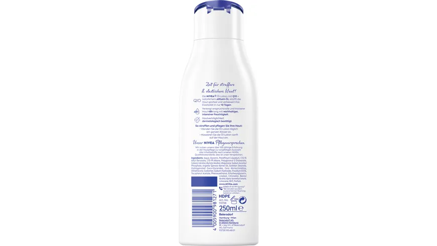 NIVEA Body Straffende Öl-Lotion Q10  Extra Reichhaltig 250 ml