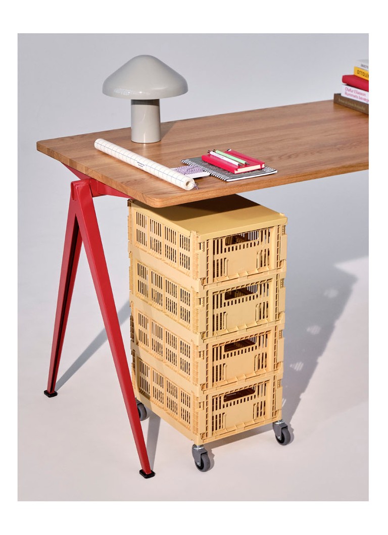 Hay  Colour Crate wielen voor opbergkrat set van 4