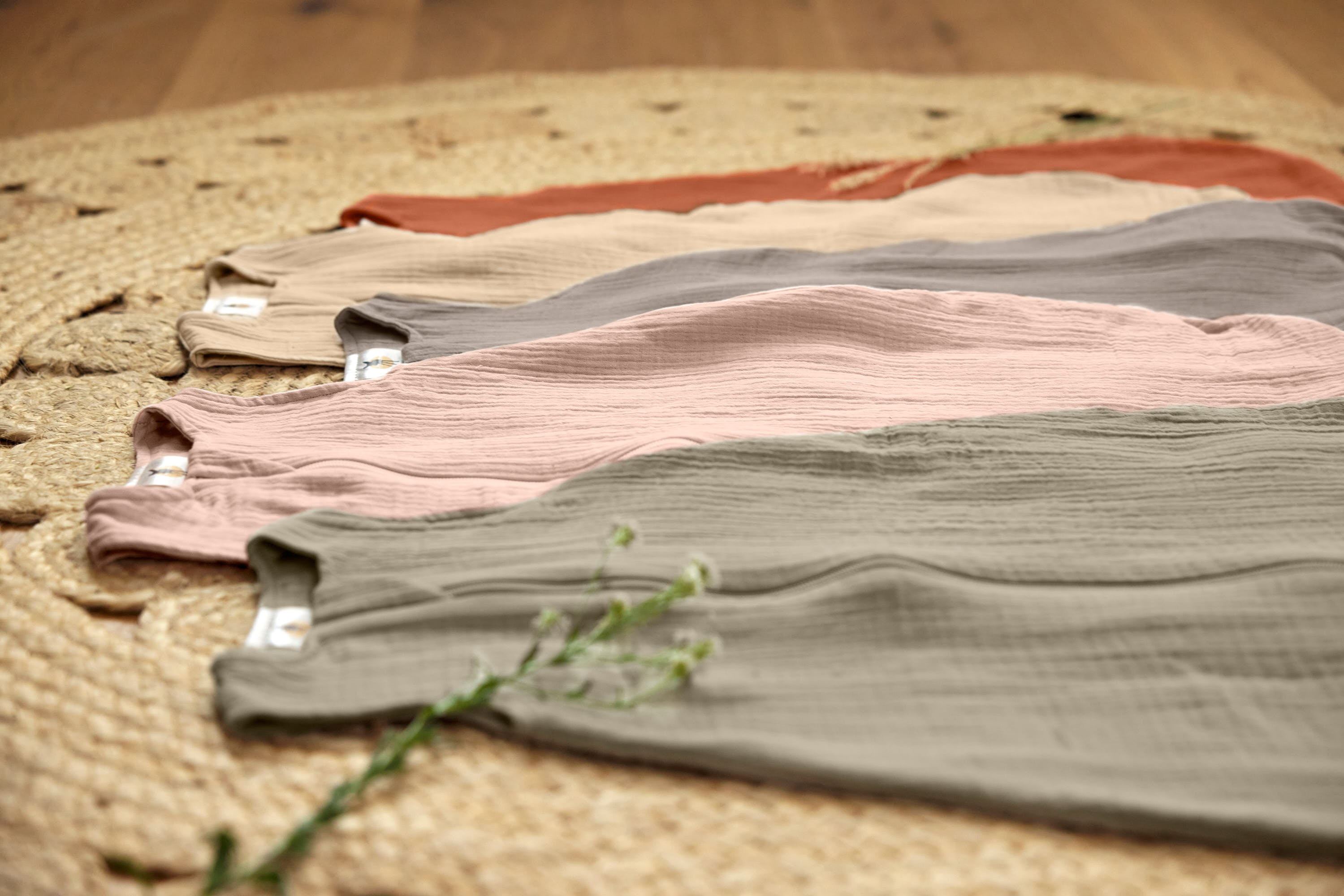 Musselin Schlafsack (Sommer, Tog 1) - Bio Baumwolle, Rosa