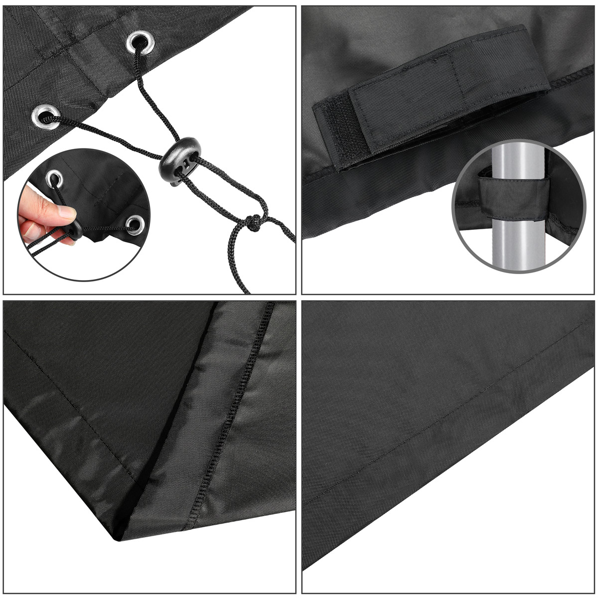 Casaria Kingsleeve® Abdeckplane Hollywoodschaukel Anthrazit 185x117x170/150cm