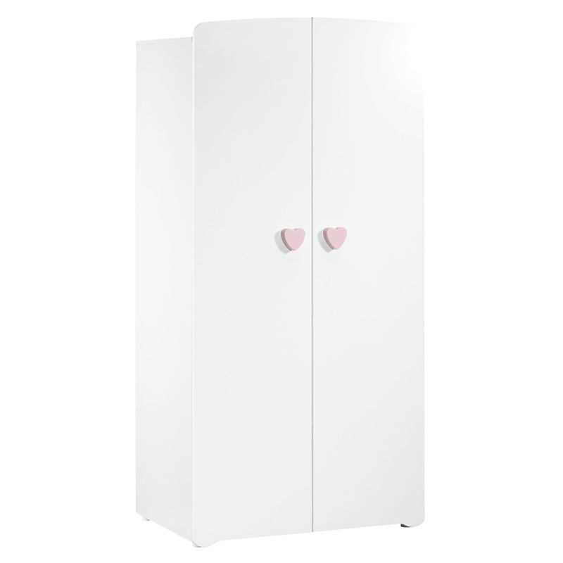Armoire 2 portes boutons coeur Basic