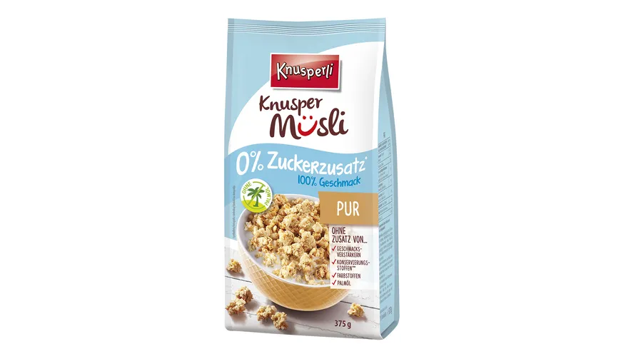 Knusperli Knuspermüsli 0% Zuckerzusatz Pur 375 g