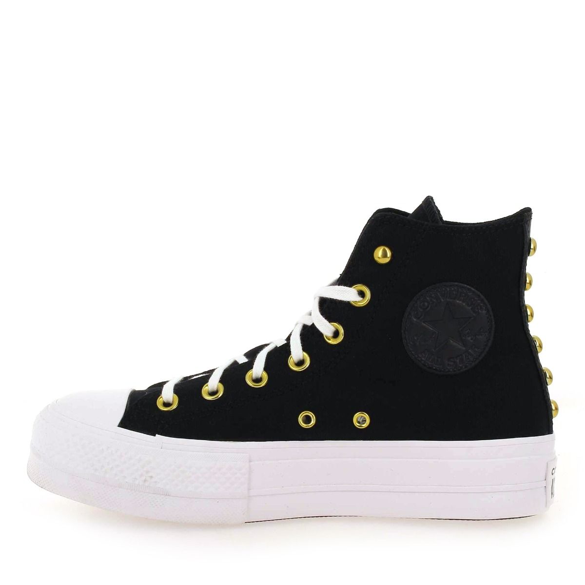 Converse  CTAS LIFT PLATFORM STAR STUDDED - Noir Or