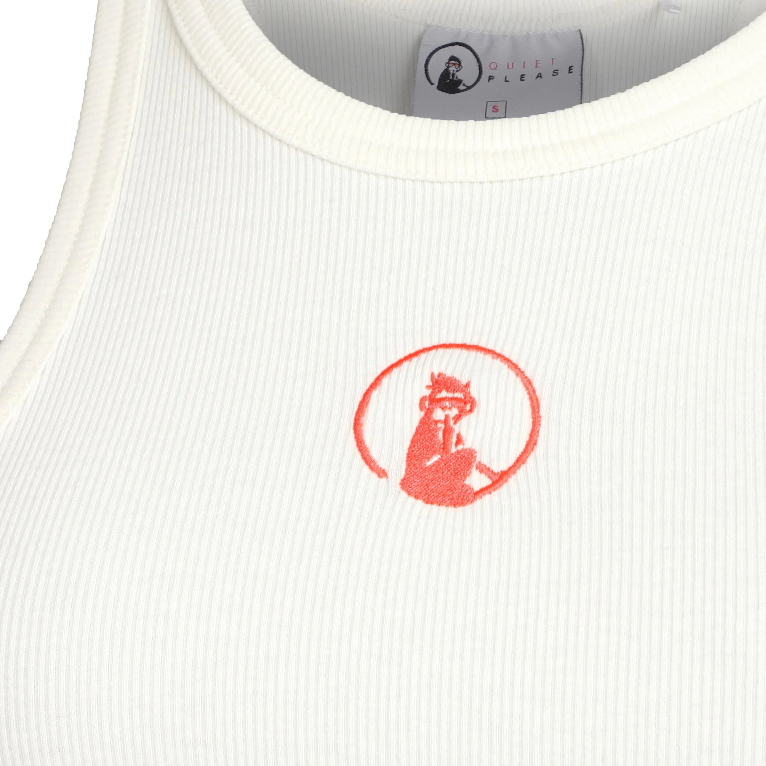 Crossroad Ribbed Tank-Top Damen - Weiß