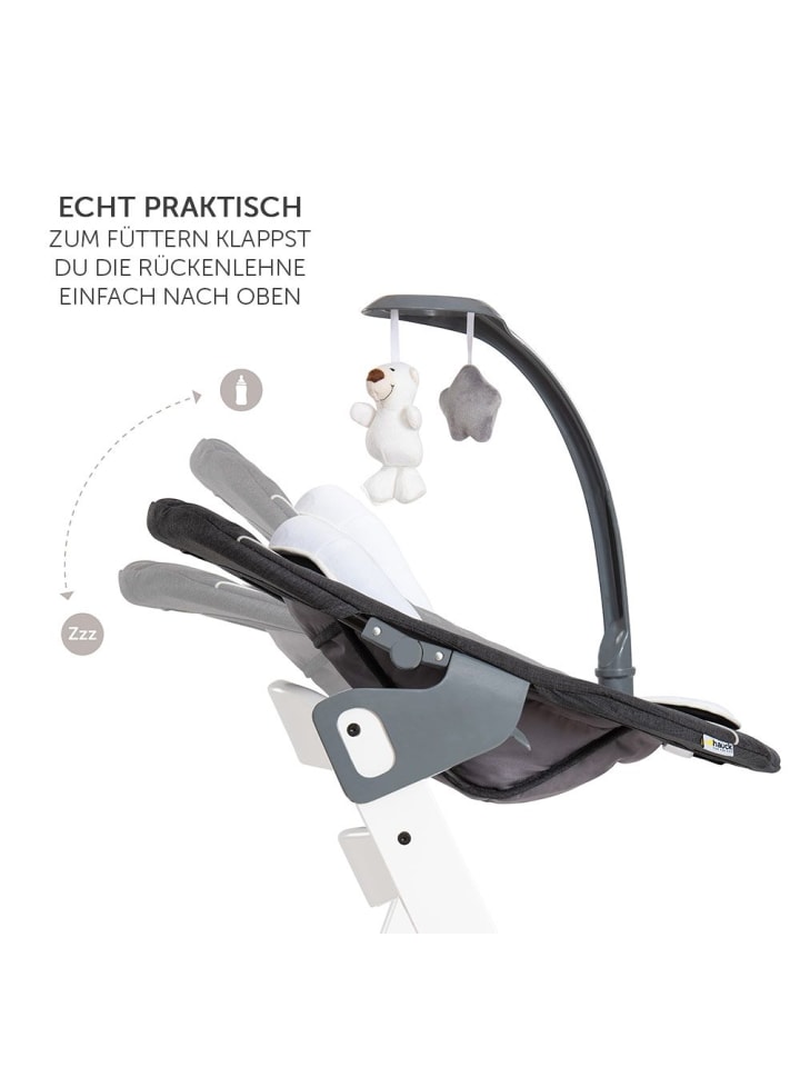 Hauck Alpha Plus Weiß Newborn Set Deluxe - 4-tlg. Hochstuhl in weiss,grau günstig kaufen onesize