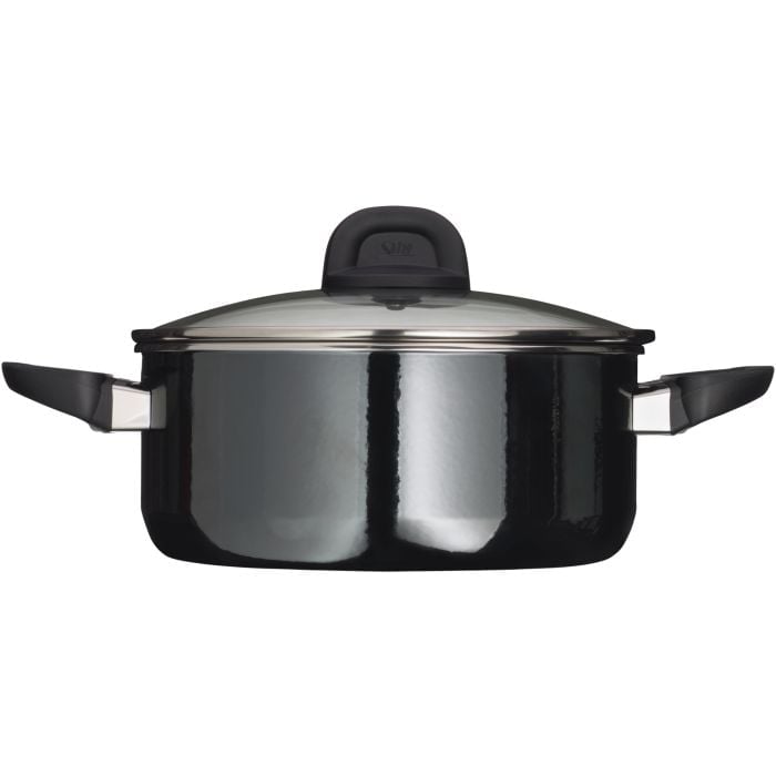 Silit Silargan® Modesto Bratentopf mit Deckel, 24 cm, Black