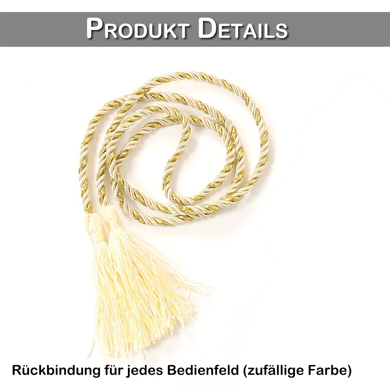 Schiebegardine Vorhang Florale, Spitze Screening Tür Vorhänge, Stabtasche, 3 Farben, BTTO, (1 St), Fensterabschirmung für Wohnzimmer, Schlafzimmer, Patio(1/2 St), H×B: 160×145;183×145;213×145;244×145;274x145