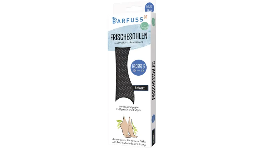 BARFUSS Frischesohlen Schwarz