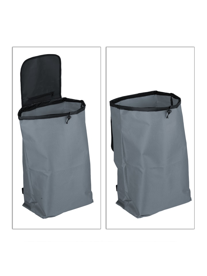 relaxdays Einkaufstrolley in Grau günstig kaufen onesize