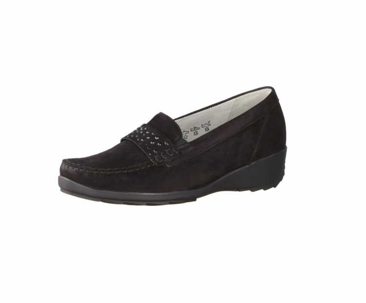 WALDLÄUFER Klassische Slipper schwarz Hanin
