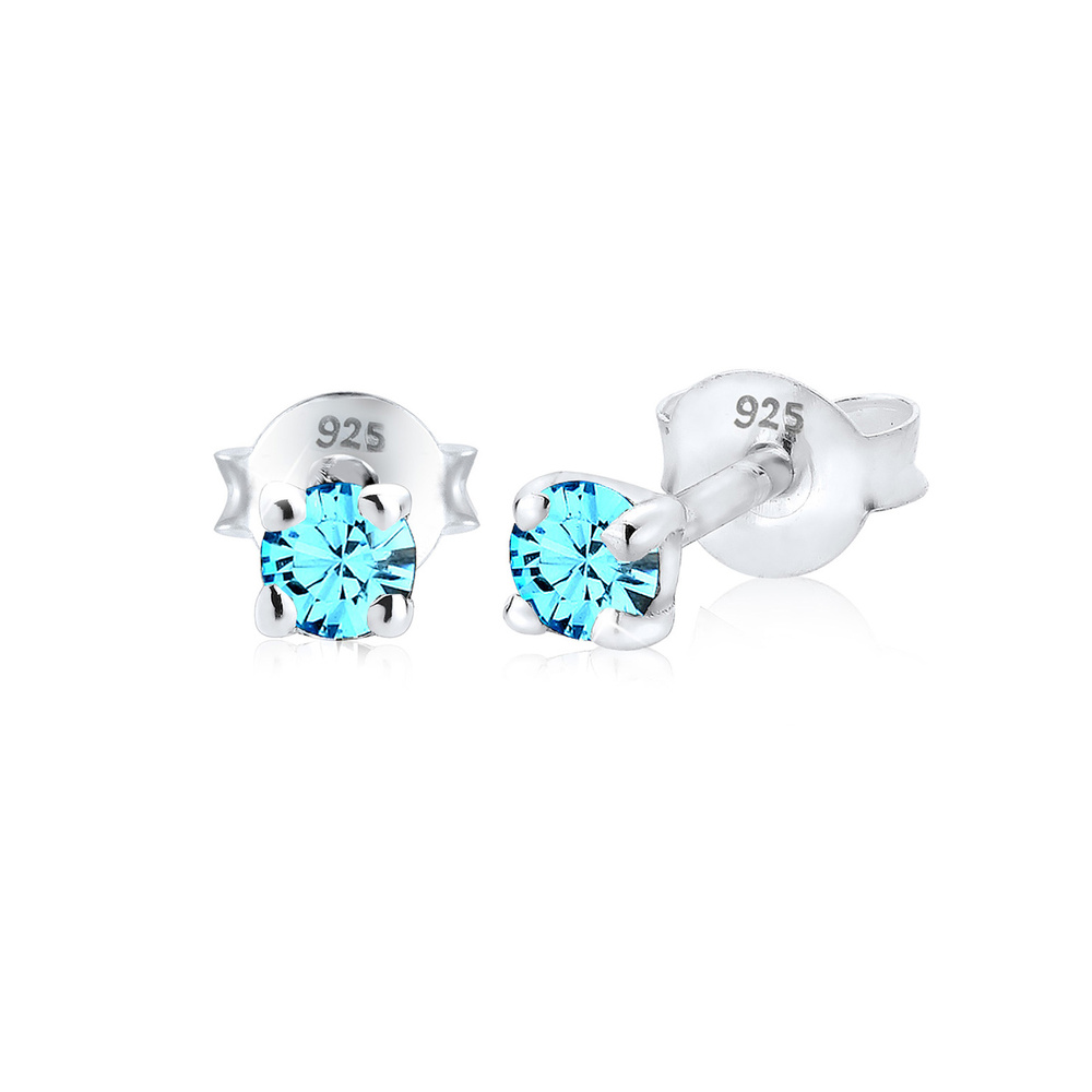 Elli Elli Boucles d'Oreilles Base Boucles d'oreilles Femme - (925/1000) Argent Cristal Boucles d'oreilles