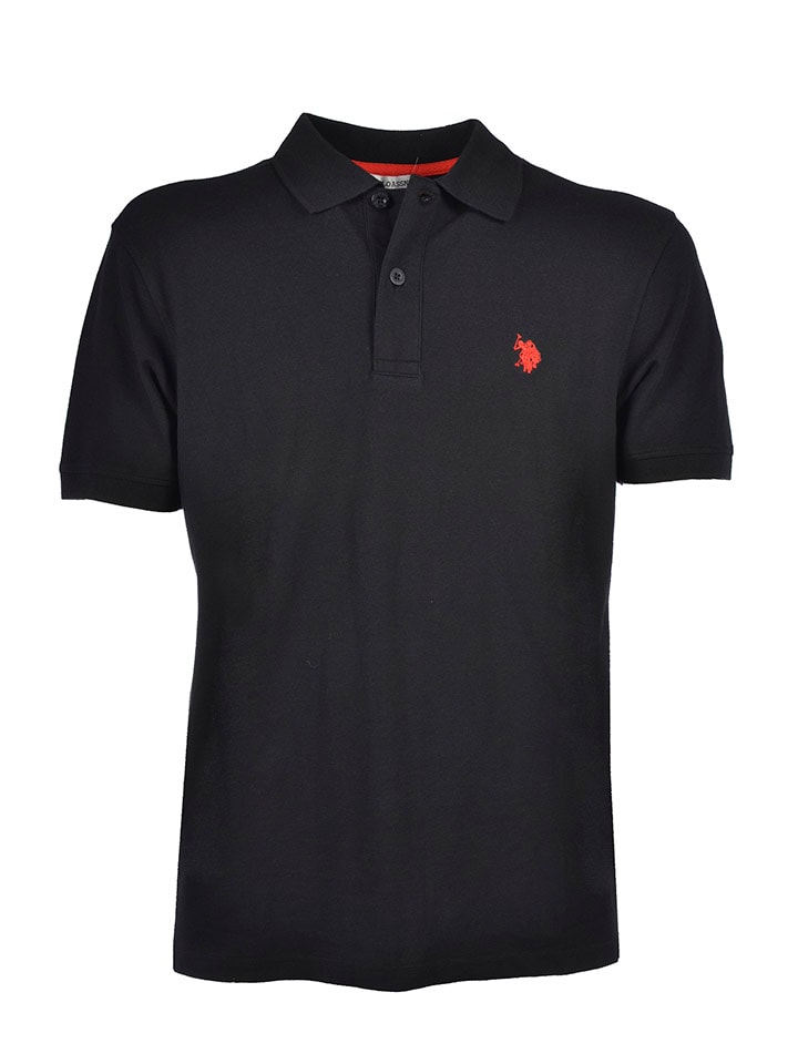 U.S. Polo Assn. Poloshirt in Schwarz günstig kaufen