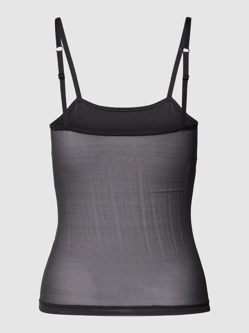 Unterhemd mit Square-Neck-Ausschnitt in schwarz