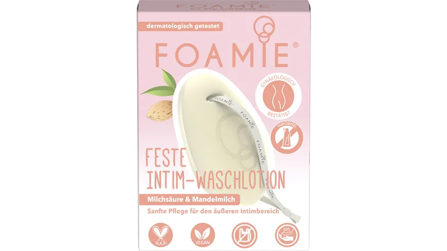FOAMIE Waschlotion Fest Intim Milchsäure & Mandelmilch 80 g