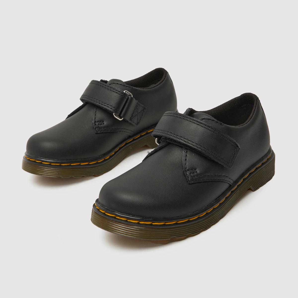 Dr Martens svarta Kamron II pojkarskor för småbarn