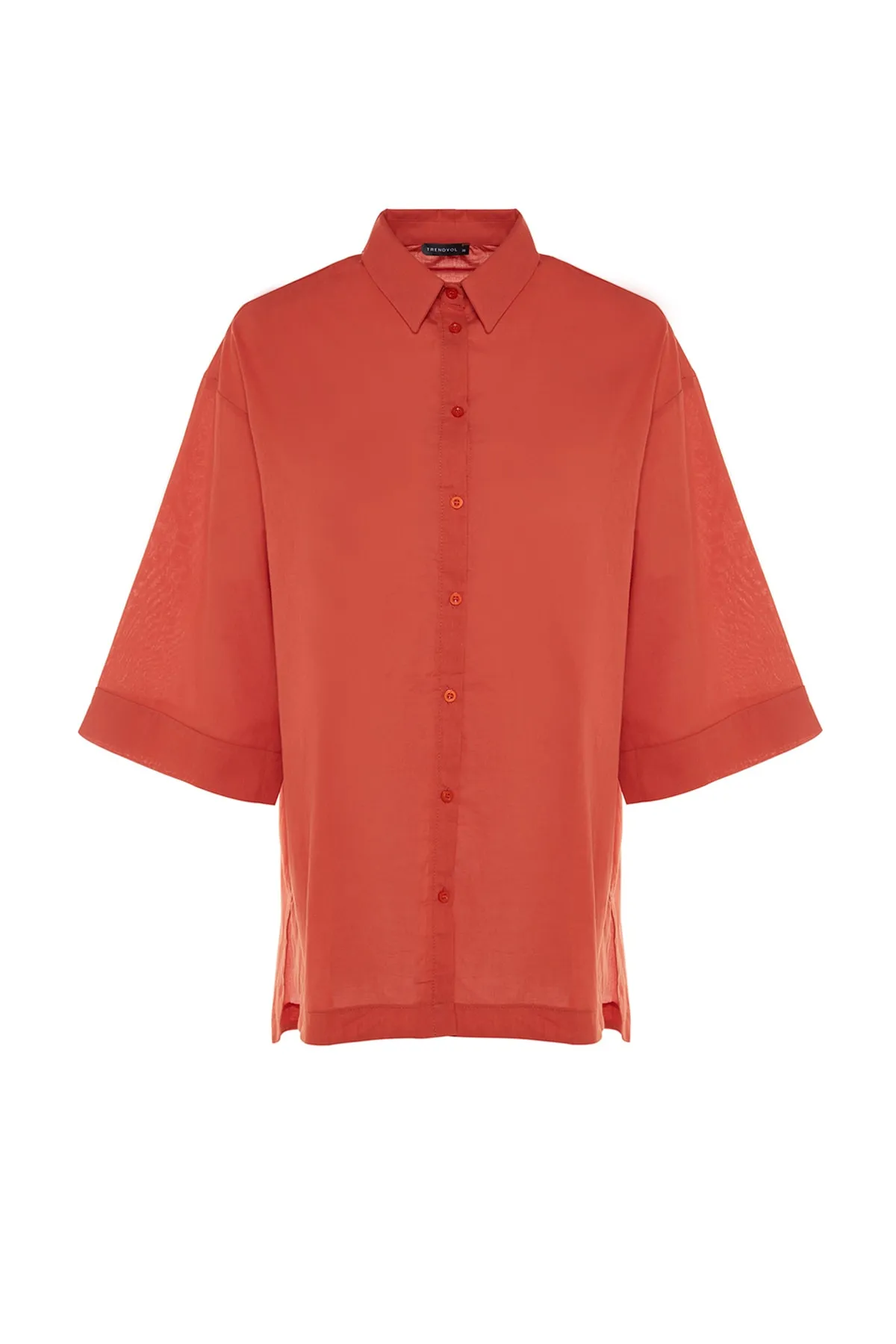 Trendyol Collection  Hemd - Braun - Oversized