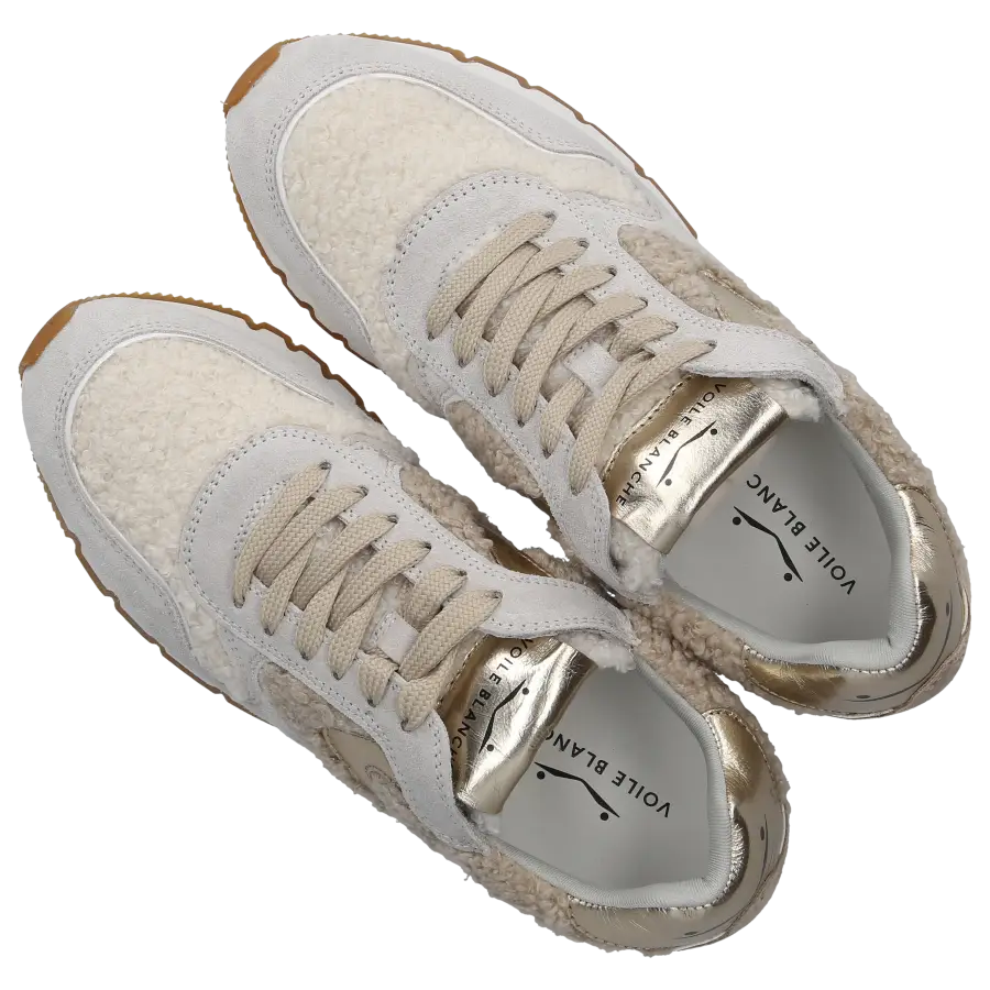 VOILE BLANCHE - Sneaker low JULIA Veloursleder - beige