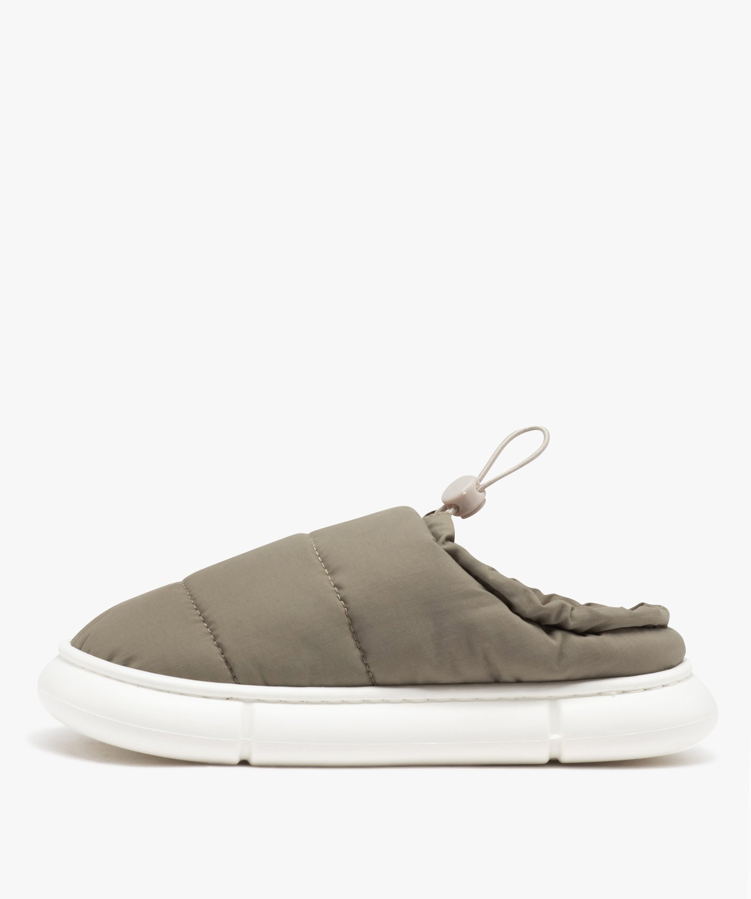 Chausson Garçon mules unies à col parachute et dessus mate... beige | GEMO