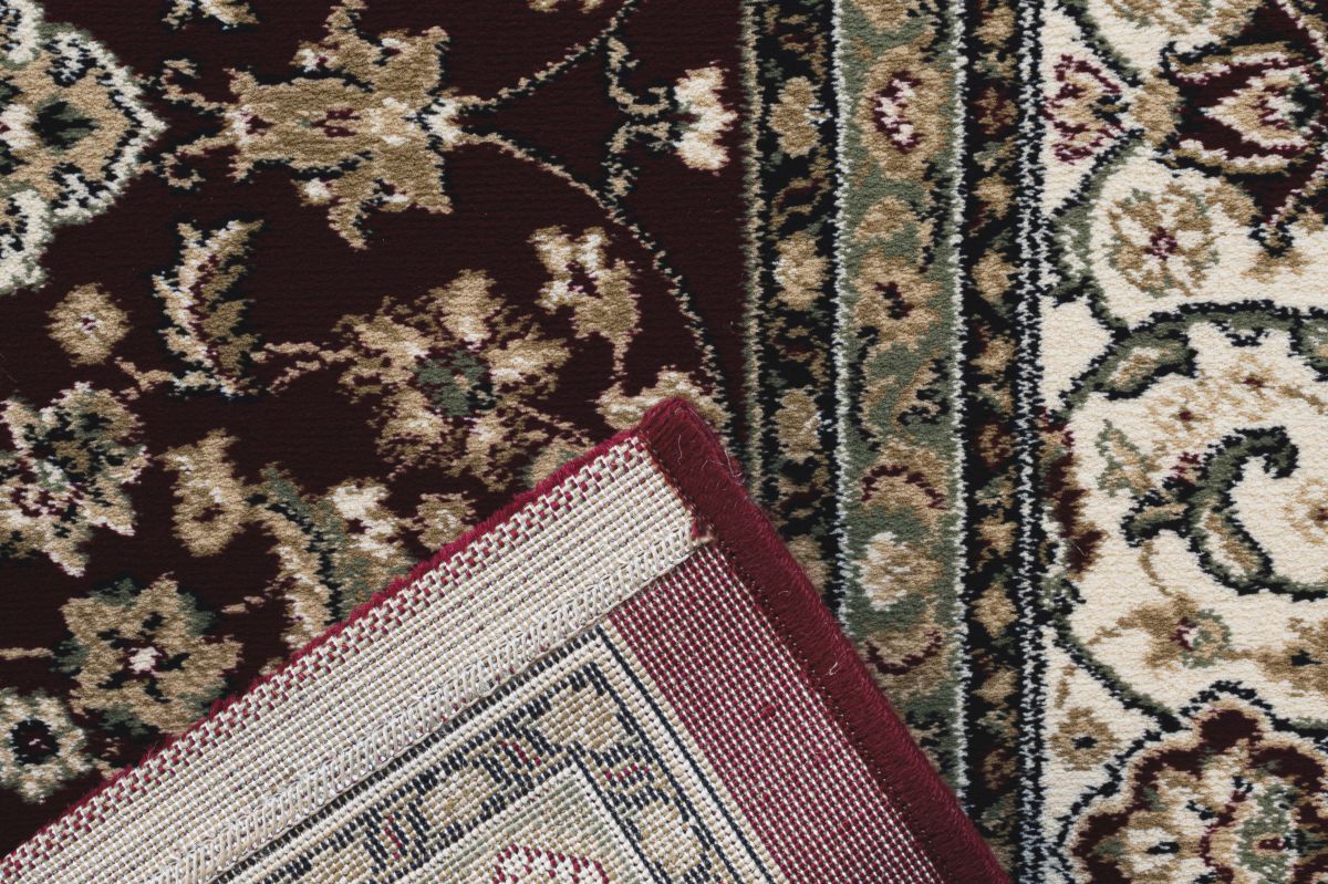 Webteppich Rubin Rot-Creme 133 x 195 cm